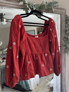 Pink Lily Daisy Top